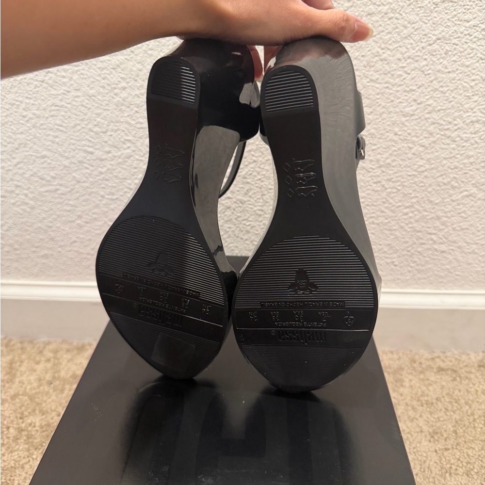 Melissa BLANCA Black Sandals smells like “Bubblegum” - Picture 4 of 6